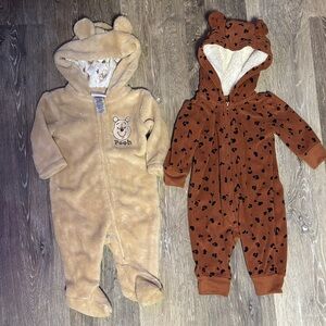 5/$25 0-3 Months Disney Pooh Bear and Brown Bear Kids One Pieces